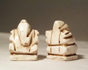 ganesh patinés bronzes bleus